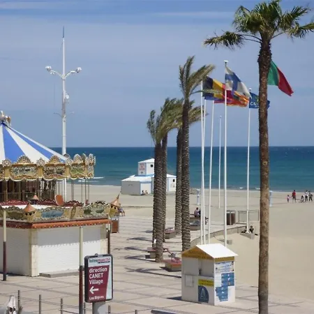 Studio-alcove A Canet-plage, Face Mer, 4 Pers, Balcon, Parking Inclus - Fr-1-750-8